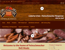 Tablet Screenshot of feinschmecker.co.za